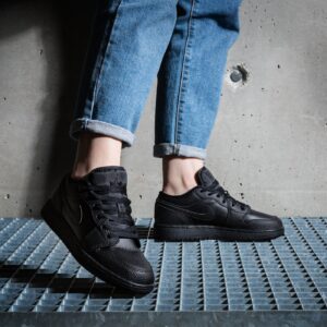 Giay Nike Air Jordan 1 Low 'Triple Black' 553560-091
