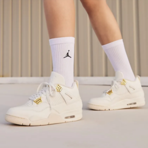 Giay Nike Air Jordan 4 'Sail Metallic Gold' AQ9129-170