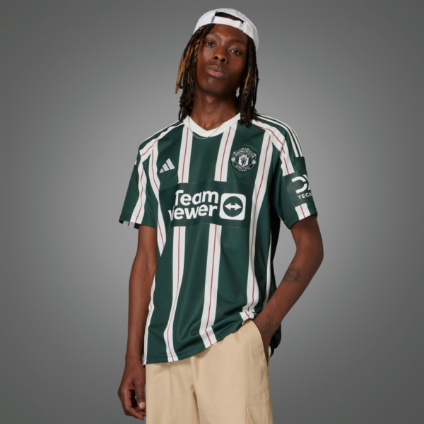Ao Adidas Manchester United 23/24 Away Jersey 'Green White' HR3675