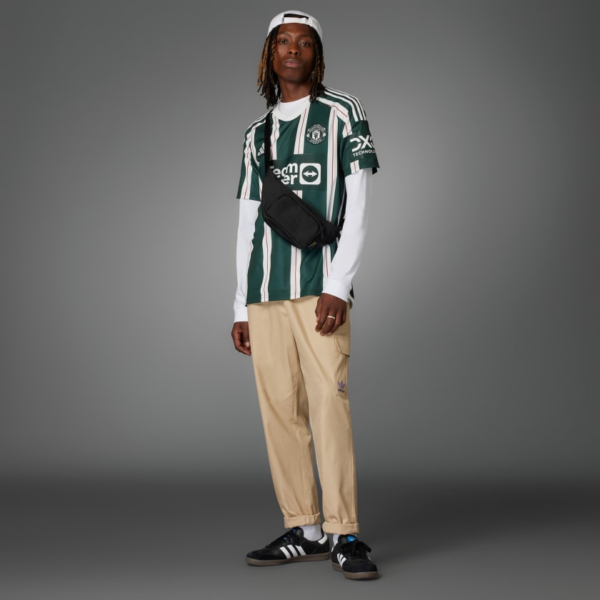 Ao Adidas Manchester United 23/24 Away Jersey 'Green White' HR3675