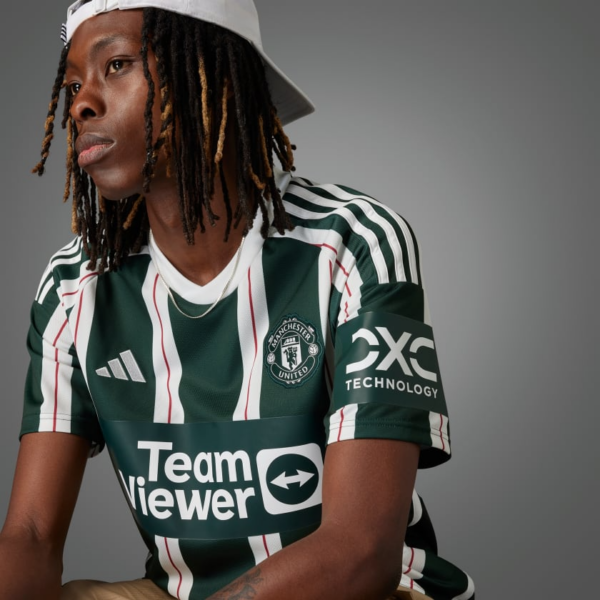 Ao Adidas Manchester United 23/24 Away Jersey 'Green White' HR3675