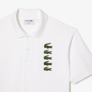 Ao Lacoste Classic Fit Croc Badge Pique 'White' PH3474-001