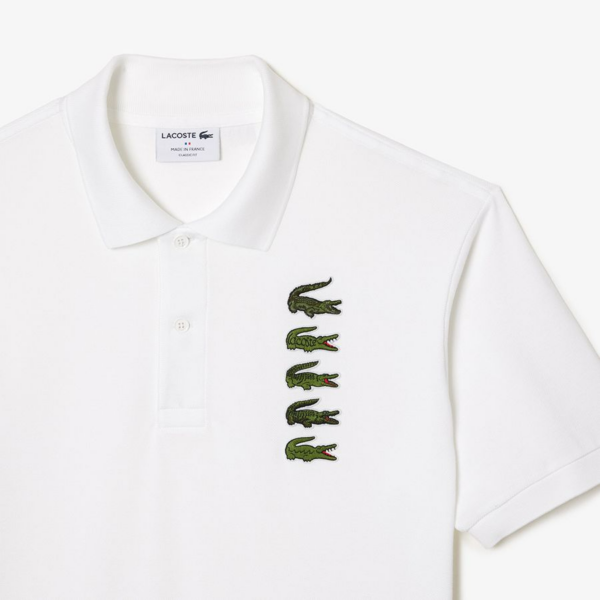 Ao Lacoste Classic Fit Croc Badge Pique 'White' PH3474-001