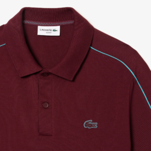 Ao Lacoste Contrast Accent Print Polo Shirt 'Dark Red' PH5950-RIS