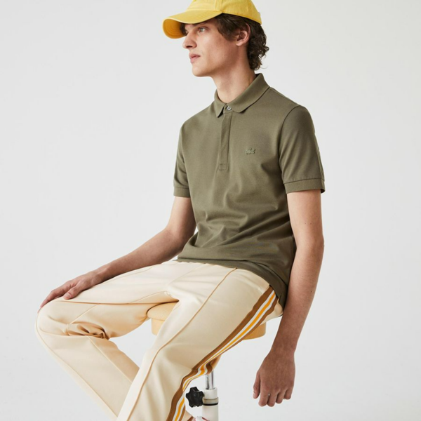 Ao Lacoste Paris Regular Fit Cotton Pique 'Olive' PH5522-316