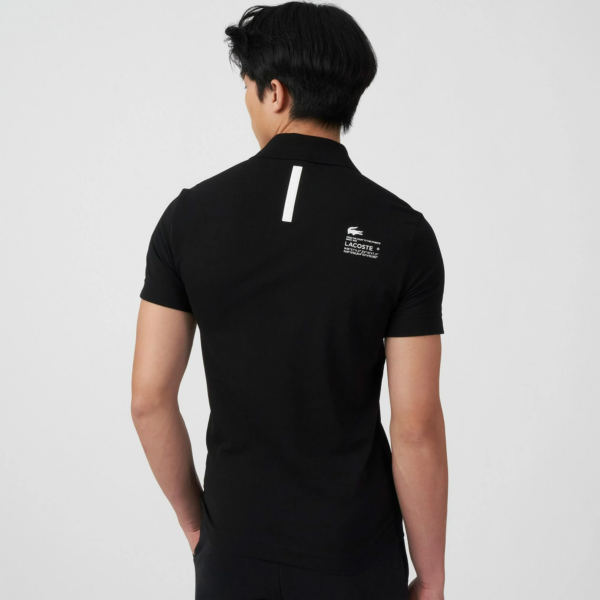 Ao Lacoste Regular Fit Branded Pique 'Black' PH9643-031