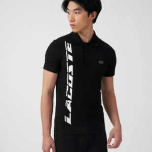 Ao Lacoste Regular Fit Branded Pique 'Black' PH9643-031