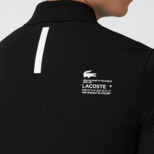 Ao Lacoste Regular Fit Branded Pique 'Black' PH9643-031