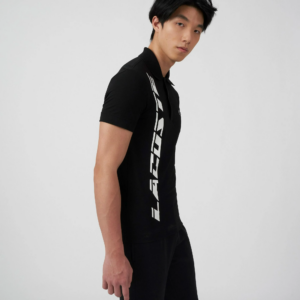 Ao Lacoste Regular Fit Branded Pique 'Black' PH9643-031