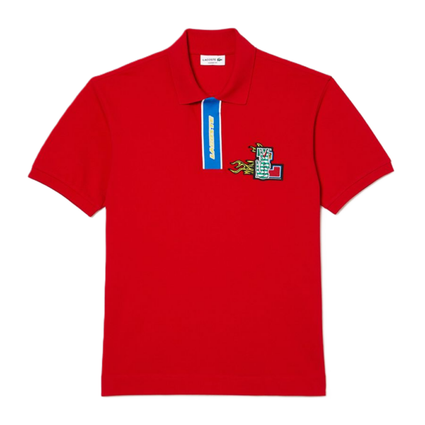 Ao Lacoste Regular Fit Cotton Polo Shirt 'Red' PH1465-240