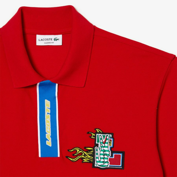 Ao Lacoste Regular Fit Cotton Polo Shirt 'Red' PH1465-240