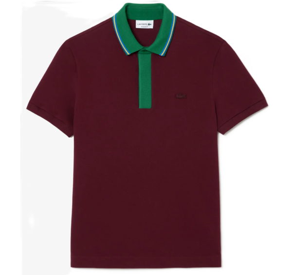 Ao Lacoste Regular Fit 'Dark Red' PH1125-YUP