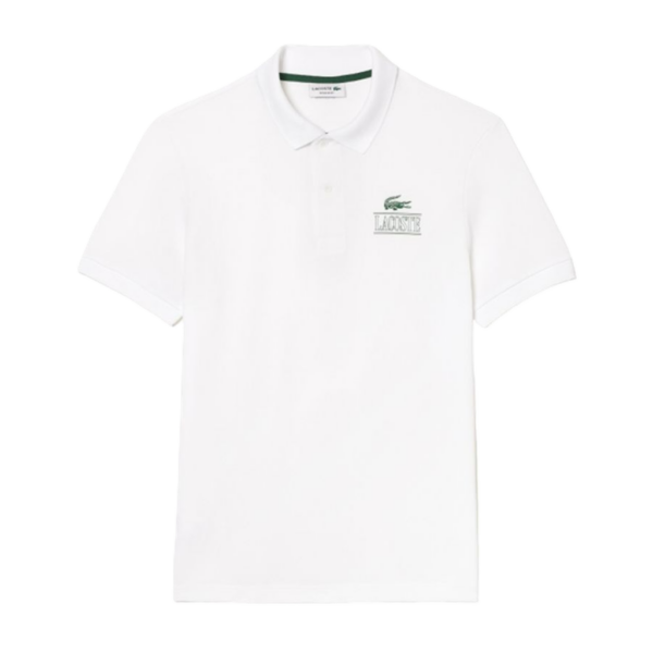 Ao Lacoste Regular Fit Stretch Pique Polo 'White' PH1136-001