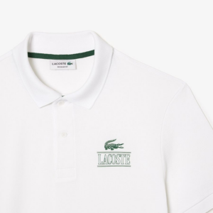 Ao Lacoste Regular Fit Stretch Pique Polo 'White' PH1136-001