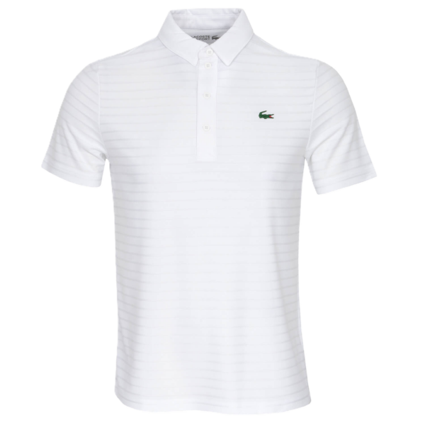 Ao Lacoste Sport Textured Breathable Golf Polo 'White' DH6844-001