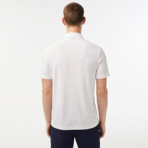 Ao Lacoste Sport Textured Breathable Golf Polo 'White' DH6844-001