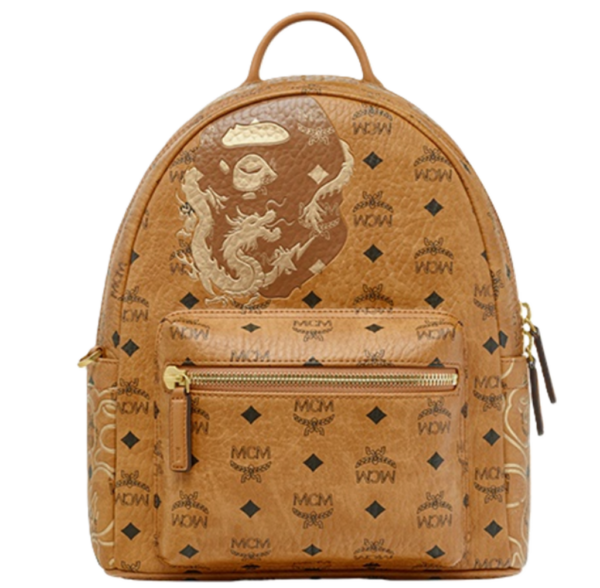 Balo MCM x Bape Stark LNY 'Cognac' MMKESVE06CO001