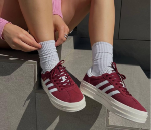 Giay Adidas Gazelle Bold 'Shadow Red' HQ6892