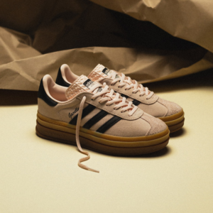 Giay Adidas Gazelle Bold 'Wonder Quartz Black Gum' IE0429