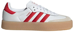 Giay Adidas Sambae ‘White Better Scarlet Gum’ ID0438