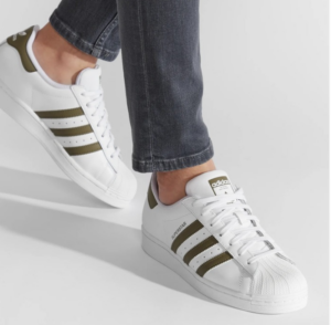 Giay Adidas Superstar 'White Focus Olive' HP5501