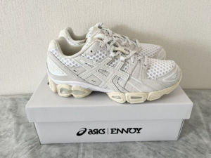 Giay Asics Gel-Nimbus 9 x ENNOY 'White Cream' 1201B034-100
