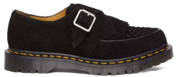 Giay Dr.Martens Ramsey Suede Kiltie Buckle 'Black' 31501001