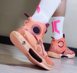 Giay Lining Yushuai Evolution High 'Sand Orange' ABAR041-5