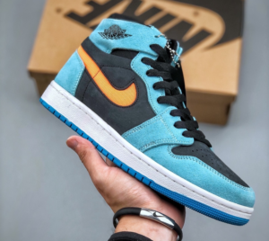 Giay Nike Air Jordan 1 High Zoom CMFT 2 'Aqua Citrus' DV1307‑408