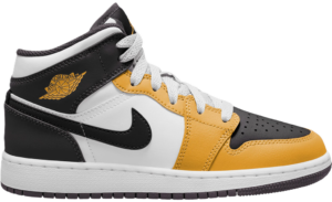 Giay Nike Air Jordan 1 Mid GS 'Yellow Ochre' DQ8423-701