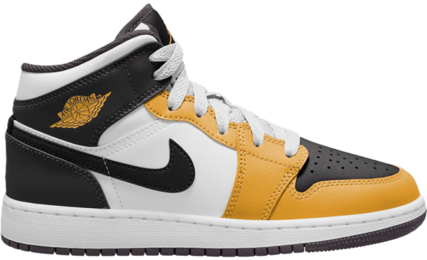 Giay Nike Air Jordan 1 Mid GS 'Yellow Ochre' DQ8423-701