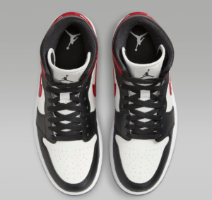 Giay Nike Air Jordan 1 Mid 'Gym Red Off Noir' BQ6472-160