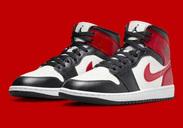 Giay Nike Air Jordan 1 Mid 'Gym Red Off Noir' BQ6472-160