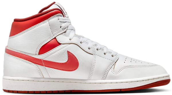 Giay Nike Air Jordan 1 Mid 'White Dune Red' FJ3458-160