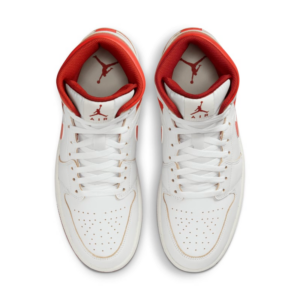 Giay Nike Air Jordan 1 Mid 'White Dune Red' FJ3458-160