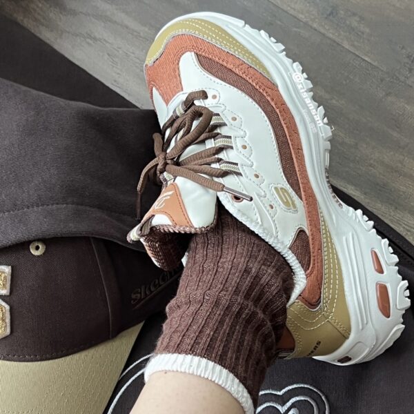 Giay Skechers D'Lites 1.0 'Cream Brown' 149906‑TPNT