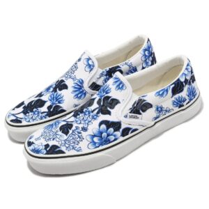 Giay Vans Classic Slip‑On 'Floral Blue' VN0A7VCFY6Z