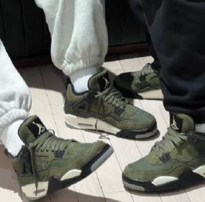 Giay Nike Air Jordan 4 Retro SE GS 'Craft - Olive' FB9928-200