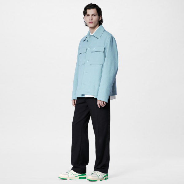 Giay Louis Vuitton LV Trainers 'Green' 1ABFAY