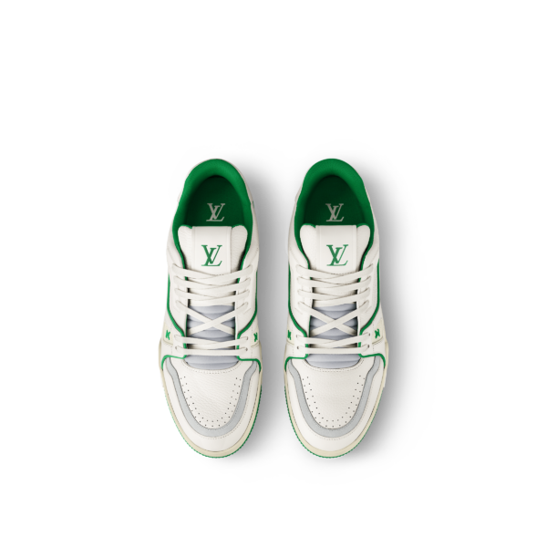 Giay Louis Vuitton LV Trainers 'Green' 1ABFAY