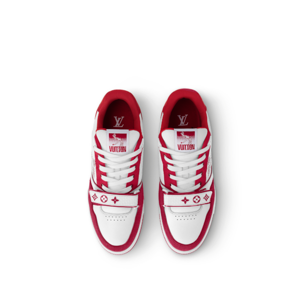 Giay Louis Vuitton LV Trainers 'Red' 1ABLXI