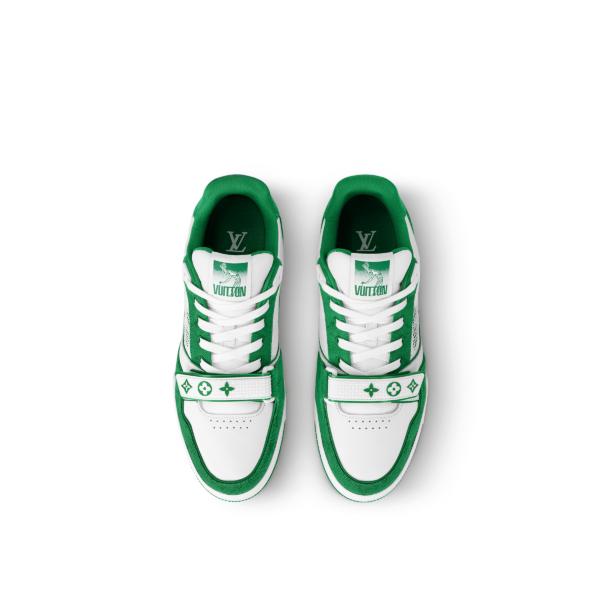 Giay Louis Vuitton LV Trainers 'Green' 1ABLY2