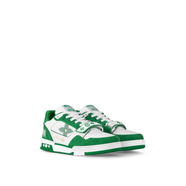 Giay Louis Vuitton LV Trainers 'Green' 1ABLY2