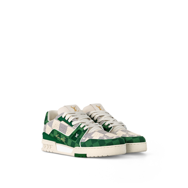 Giay Louis Vuitton LV Trainers 'Green' 1AC587