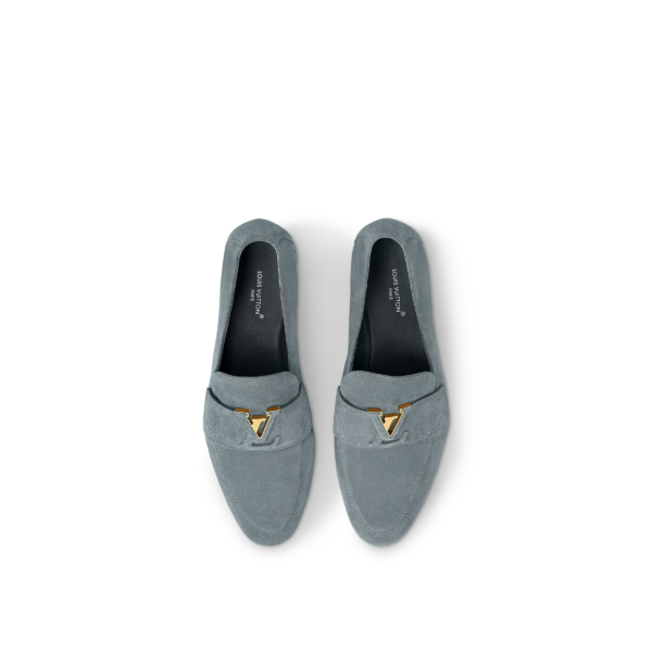 Giay Louis Vuitton LV Capri Loafers 'Blue Grey' 1AC73O