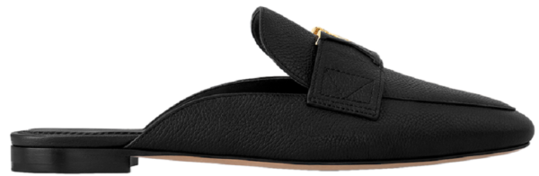 Dep Louis Vuitton LV Capri Open Back Loafers 'Black' 1AC7N3