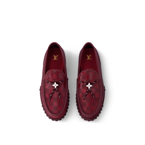 Giay Louis Vuitton LV Racer Mocassins 'Bordeaux' 1ACE97