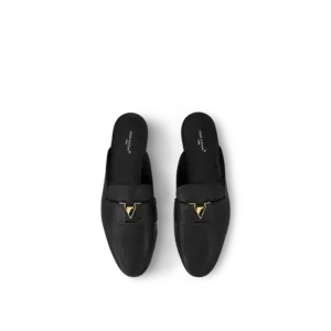 Dep Louis Vuitton LV Capri Open Back Loafers 'Black' 1ACH5Q