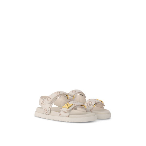 Dep Louis Vuitton LV Sunset Flat Comfort Sandals 'Beige' 1ACL9S