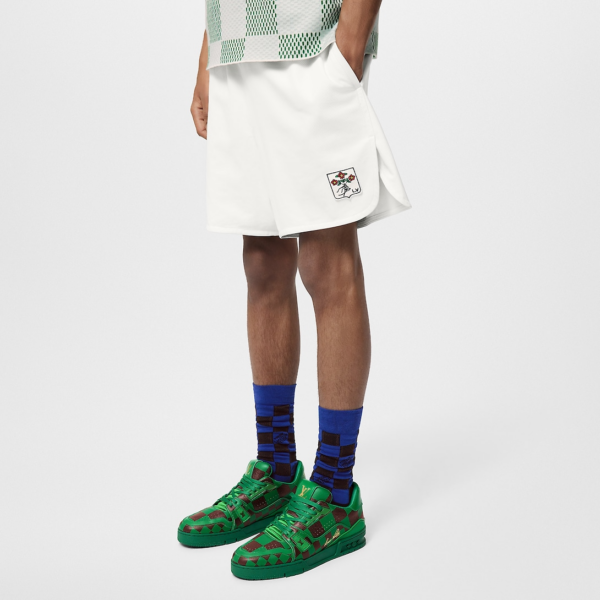 Giay Louis Vuitton LV Trainers 'Green' 1ACNK9